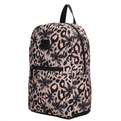 Beagles Τσάντα Πλάτης Leopard Ροζ-Μαύρο