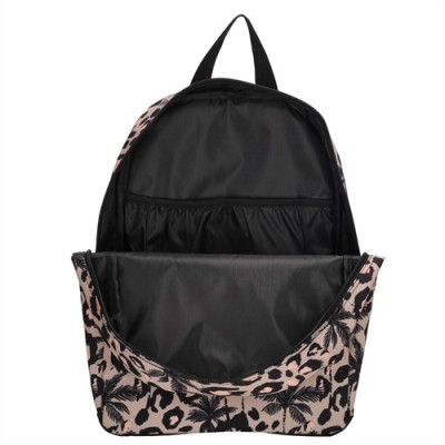 Beagles Τσάντα Πλάτης Leopard Ροζ-Μαύρο