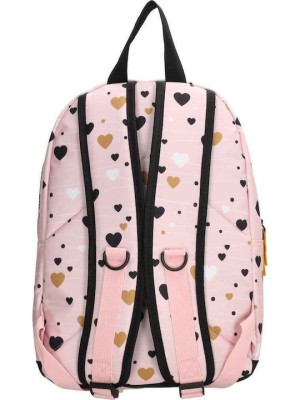 Beagles Τσάντα Πλάτης Ροζ με καρδούλες