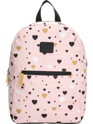 Beagles Τσάντα Πλάτης Ροζ με καρδούλες