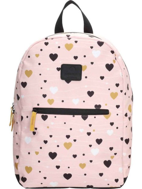 Beagles Τσάντα Πλάτης Ροζ με καρδούλες