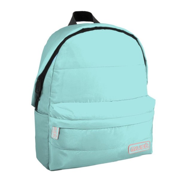 Must Τσάντα Βόλτας Monochrome Puffy Mini Colored Inside Γαλάζιο - Ροζ