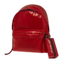 Polo Mini Vinyl Τσάντα Πλάτης Γυαλιστερή Κόκκινη 9-07-036-3000