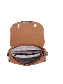 Lavor Δερμάτινη Γυναικεία Τσάντα Χιαστί Ταμπά