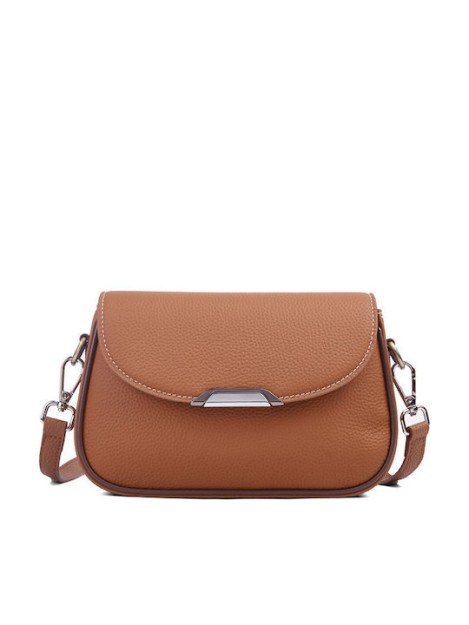 Lavor Δερμάτινη Γυναικεία Τσάντα Χιαστί Ταμπά