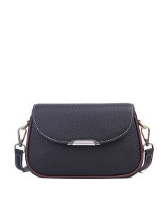 Lavor Δερμάτινη Γυναικεία Τσάντα Χιαστί Μαύρη