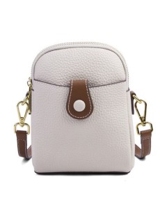 Lavor Δερμάτινη Γυναικεία Τσάντα Πλάτης Λευκή