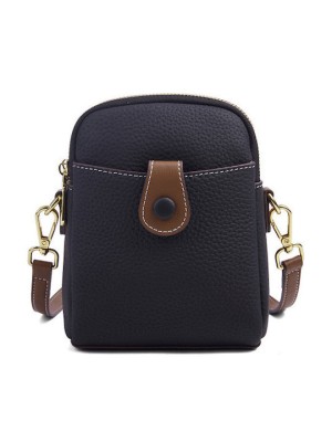 Lavor Δερμάτινη Γυναικεία Τσάντα Πλάτης Μαύρη