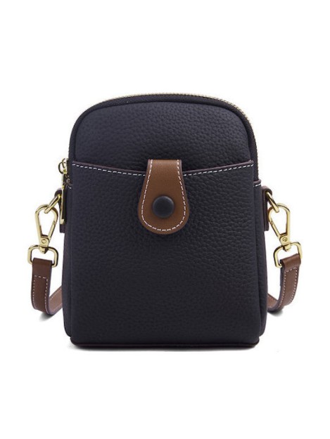 Lavor Δερμάτινη Γυναικεία Τσάντα Πλάτης Μαύρη