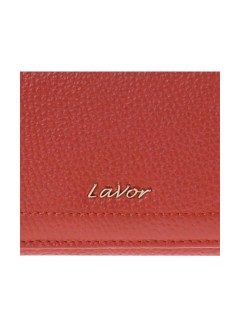 Lavor Μεγάλο Δερμάτινο Γυναικείο Πορτοφόλι με RFID Τερακότα