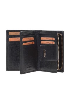 Lavor Μικρό Δερμάτινο Γυναικείο Πορτοφόλι με RFID Μαύρο