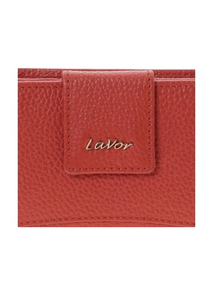 Lavor Μικρό Δερμάτινο Γυναικείο Πορτοφόλι με RFID Τερακότα