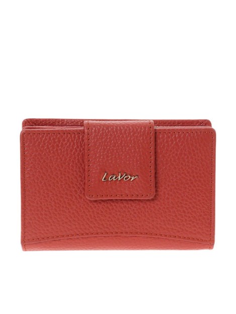 Lavor Μικρό Δερμάτινο Γυναικείο Πορτοφόλι με RFID Τερακότα