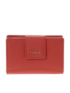 Lavor Μικρό Δερμάτινο Γυναικείο Πορτοφόλι με RFID Τερακότα