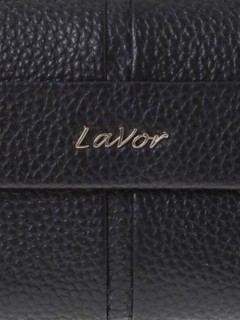 Lavor Μεγάλο Δερμάτινο Γυναικείο Πορτοφόλι με RFID Μαύρο