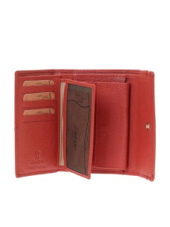 Lavor Μεγάλο Δερμάτινο Γυναικείο Πορτοφόλι με RFID Τερακότα