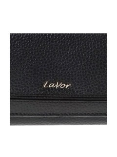 Lavor Μεγάλο Δερμάτινο Γυναικείο Πορτοφόλι με RFID Μαύρο