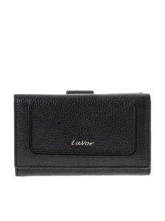 Lavor Μεγάλο Δερμάτινο Γυναικείο Πορτοφόλι με RFID Μαύρο