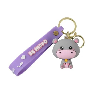 I-Total Μπρελόκ Ιπποποταμάκι Γκρι XL2952