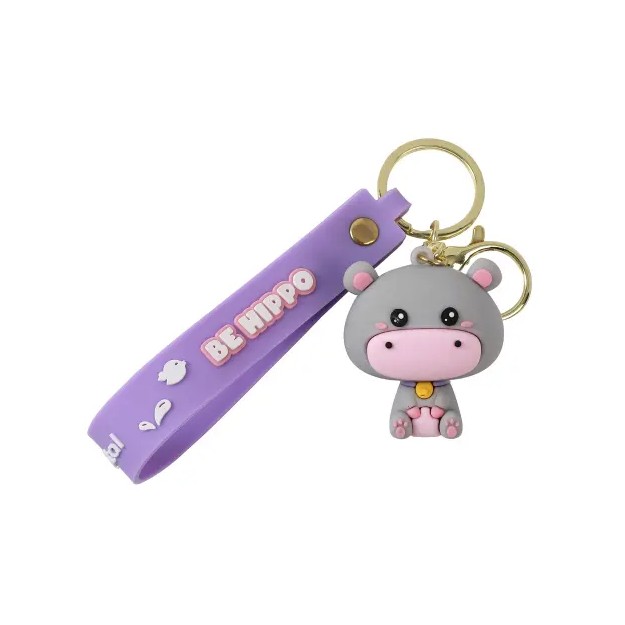 I-Total Μπρελόκ Ιπποποταμάκι Γκρι XL2952