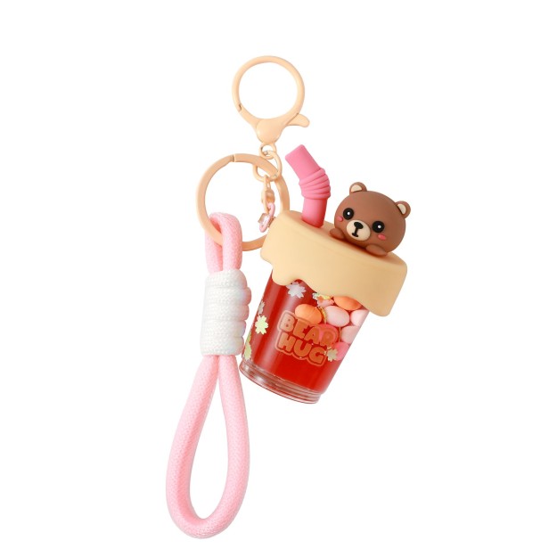 I-Total Μπρελόκ Bubble Tea Αρκουδάκι Καφέ XL3087