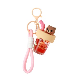 I-Total Μπρελόκ Bubble Tea Αρκουδάκι Καφέ XL3087