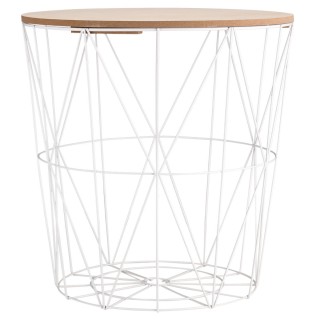 ΒΟΗΘΗΤΙΚΟ ΤΡΑΠΕΖΑΚΙ ΜΕ ΑΠΟΘΗΚΕΥΤΙΚΟ ΧΩΡΟ ΛΕΥΚΟ