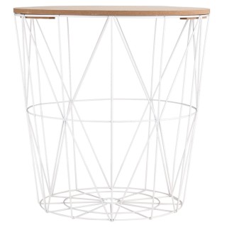 ΒΟΗΘΗΤΙΚΟ ΤΡΑΠΕΖΑΚΙ ΜΕ ΑΠΟΘΗΚΕΥΤΙΚΟ ΧΩΡΟ ΛΕΥΚΟ