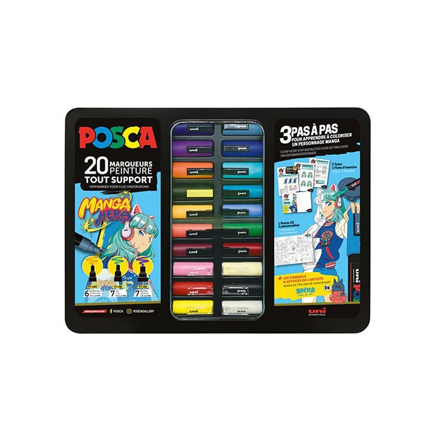 Posca Σετ 20 Μαρκαδόροι ''Manga Hero''