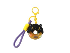 I-Total Μπρελόκ Bubble Donuts Μαύρο-Μωβ XL3153