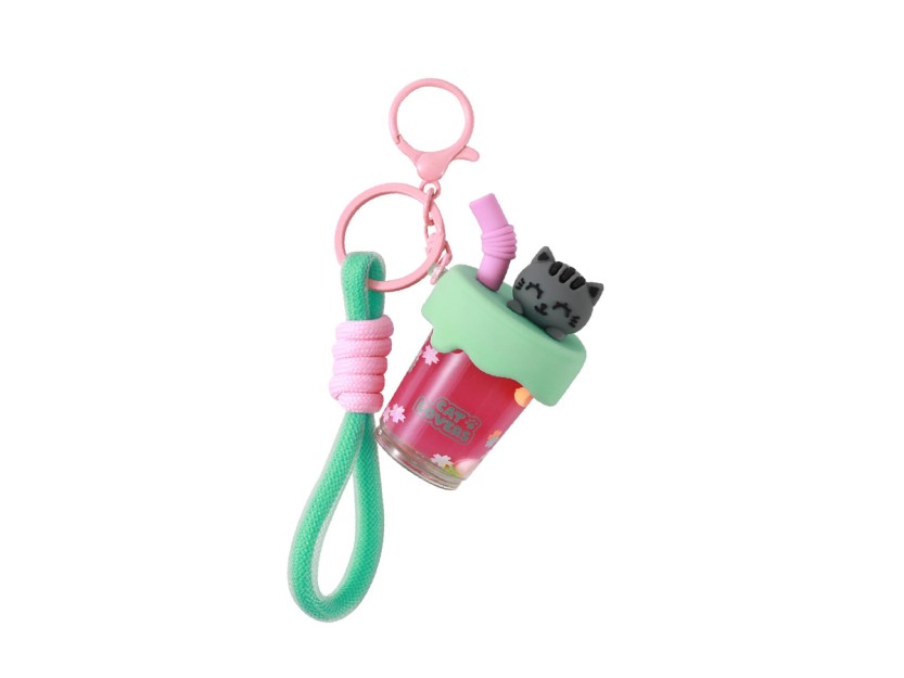 I-Total Μπρελόκ Bubble Tea Γάτα XL3079