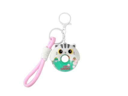 I-Total Μπρελόκ Bubble Donuts Λευκό XL3066