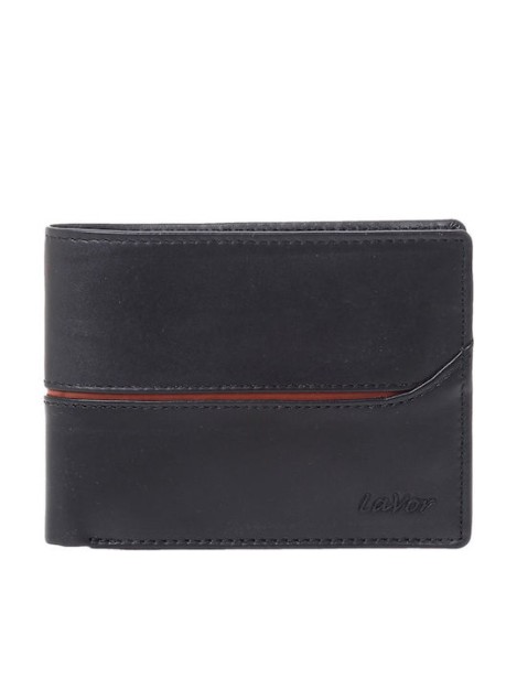 Lavor Δερμάτινο Ανδρικό Πορτοφόλι με RFID Μαύρο 1-6171