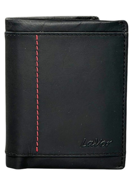 Lavor Δερμάτινο Ανδρικό Πορτοφόλι με RFID Μαύρο 1-6091