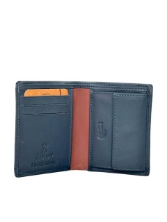 Lavor Δερμάτινο Ανδρικό Πορτοφόλι με RFID Μπλε 1-6091