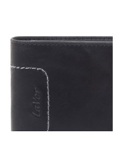 Lavor Δερμάτινο Ανδρικό Πορτοφόλι με RFID Μαύρο 1-5352