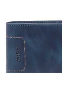 Lavor Δερμάτινο Ανδρικό Πορτοφόλι με RFID Μπλε 1-5352