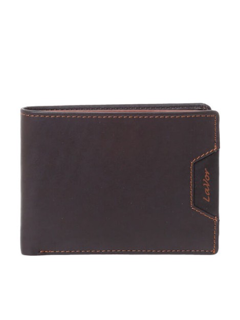 Lavor Δερμάτινο Ανδρικό Πορτοφόλι με RFID Καφέ 1-6172