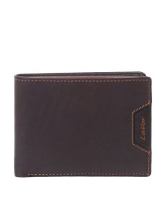 Lavor Δερμάτινο Ανδρικό Πορτοφόλι με RFID Καφέ 1-6172