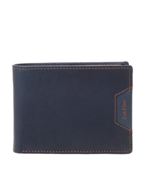 Lavor Δερμάτινο Ανδρικό Πορτοφόλι με RFID Μπλε 1-6172