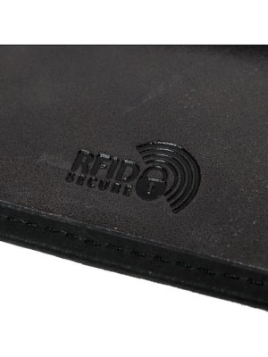 Lavor Δερμάτινο Ανδρικό Πορτοφόλι με RFID Μαύρο 1-6172