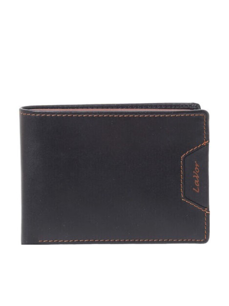 Lavor Δερμάτινο Ανδρικό Πορτοφόλι με RFID Μαύρο 1-6172