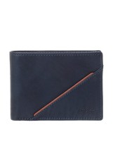 Lavor Δερμάτινο Ανδρικό Πορτοφόλι με RFID Μπλε 1-5909
