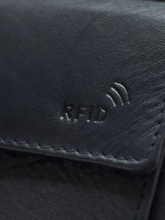 Lavor Δερμάτινο Ανδρικό Πορτοφόλι με RFID Μπλε 1-6094