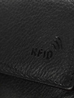 Lavor Δερμάτινο Ανδρικό Πορτοφόλι με RFID Μαύρο 1-6094