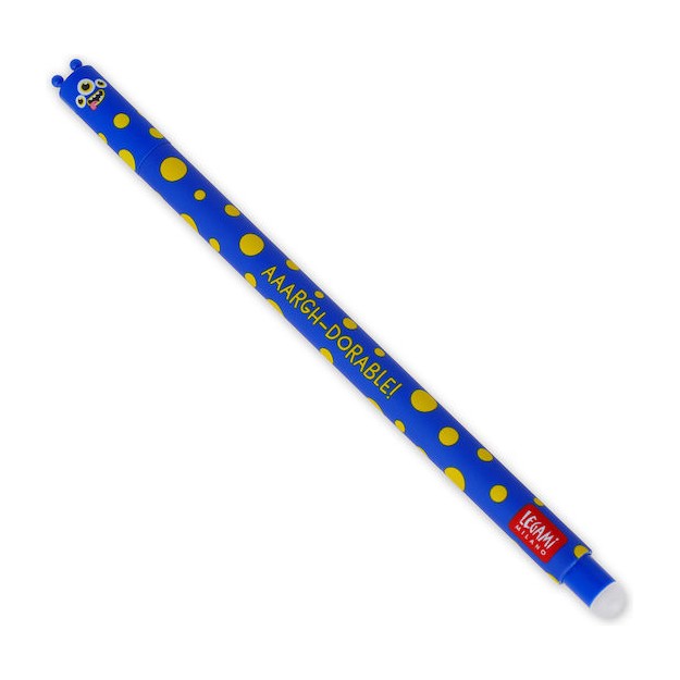 Legami Milano Monster Στυλό Gel Μπλε με Μπλε Μελάνι Erasable EP0056