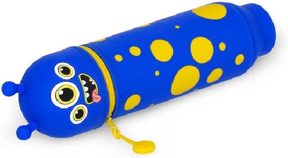 Legami Milano Monster Κασετίνα από Σιλικόνη Βαρελάκι Μπλε