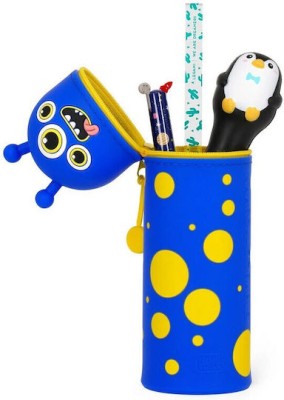 Legami Milano Monster Κασετίνα από Σιλικόνη Βαρελάκι Μπλε