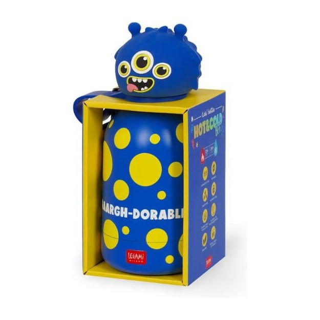 Legami Milano Isothermal Bottle for Kids Hot&Cold BFF ''Monster'' Μπλε KSSB0002