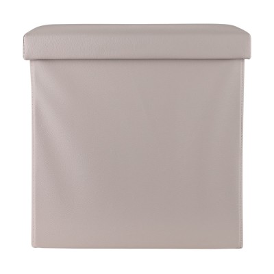 ESTIA ΣΚΑΜΠΟ CUBE LEATHER ΜΕ ΑΠΟΘΗΚΕΥΤΙΚΟ ΧΩΡΟ TAUPE